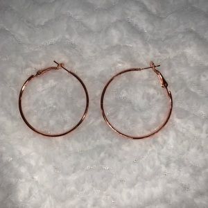 Rose Gold Hoop Earrings